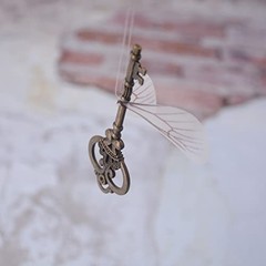 20pcs 3.3 Inch Large Antique Skeleton Keys Bulk Charms in Antique Bronze