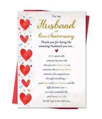 Romantic Anniversary Card for Husband, Funny Anniversary Card Gifts from Wife…