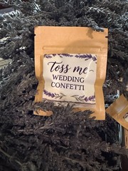 Lavender Wedding Confetti — organic, beautifully fragrant, and individually wrap