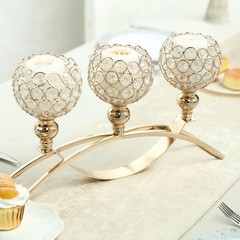 16″ wide Candelabra Beaded Globes Candle Holders Centerpiece Wedding Decorations