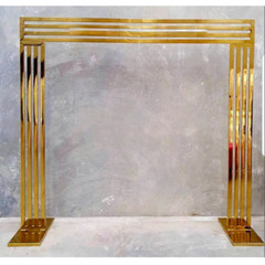 Gold Backdrop Stand for Wedding Table Centerpieces Flower Arrangements