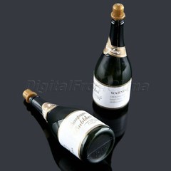 Plastic Champagne Bubble Bottle Wedding Supplies Party Favors Decor 9.2*3cm D6FC
