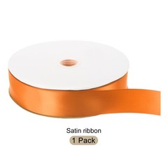 100 Yard/300ft Satin Ribbon Thick Double Sided Grosgrain 1.5″(3.8cm)/Orange