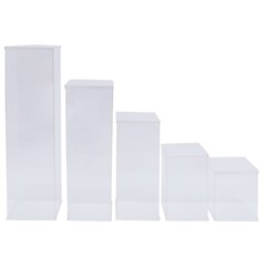 5pcs Floral Bouquet Rack Clear Acrylic Stand Box Fit For Wedding Backdrop Decor