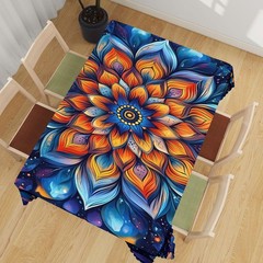 Mandala Decorative Rectangle Table Cloth 70″ x 52″ (Rectangular), Mandala_20