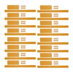 16pcs Flower Stand 60cm Gold Square Tube Wedding Party Decoration Display Holder