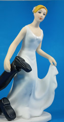 Reluctant Cowboy Groom Cake Topper Brand New