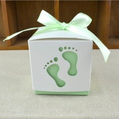 10/20/50/100Pcs feet Favor Ribbon Gift Box Candy Boxes Wedding Sweet Party Decor