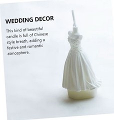 4 pieces Bride and Groom Wedding Figurine Set Black White Romantic Cake Topper