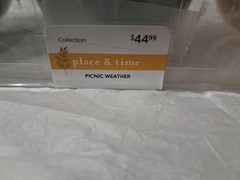 Jo Ann Place & Time Collection NIP Picnic Weather 3 Ceramic Ball Table Decor