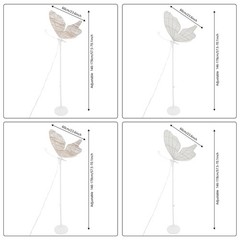 LED Ambient Light Wedding Decoration Light 60*146-178cm Butterfly Floor Lamp