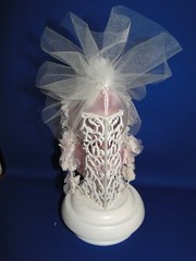 New Vintage Wilton «Chapel Bells » Wedding Cake Top, Lilac satin bell, 103-2411