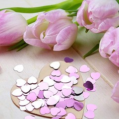 100 Gram Metallic Heart Confetti Heart Sequins for Valentine’s Day Wedding