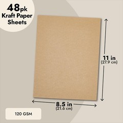 Best Paper Greetings Cardstock Paper Sheets – 8.5 x 11 In, 120 GSM, 48-Pack, …