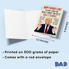 Funny Fathers Day Card – Happy Father’s Day Cards for Dad from Daughter, Son,…