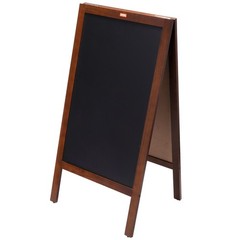A Frame Chalkboard Sign, Double-Sided Sidewalk Signs, Freestanding Vintage Woode