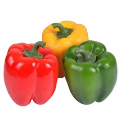 Lorigun Artificial Bell 3.1 inches (d) x 3.5 (h), 6pcs Peppers