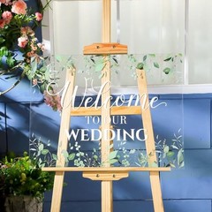 Welcome to Our Wedding Sign 24 x 18 Inch Welcome Wedding Sign for Wedding