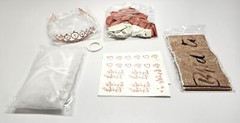 White Rose Gold Bridal Shower Party Set Bachelorette