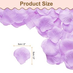 1000pcs Artificial Rose Petals Fake Silk Flower Petals for Wedding Light Purple,