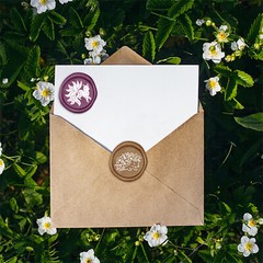 Heart Garland Bee Wax Seal Stamp Heads Removable Sealing Brass Stamp Heads