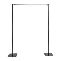8x10ft Photo Backdrop Stand Kit Heavy Duty Weighted Steel Base Studio Background
