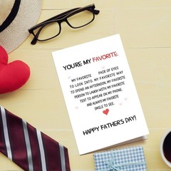 Chenive Romantic Father’s Day Card for Husband Boyfriend, Funny Fathers Day C…