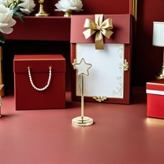 2Pcs Reusable Gold Metal Star Table Number Holders for Weddings and Parties