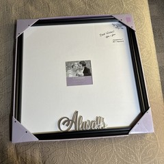 Occasions Keepsake Wooden Black Frame 20×20” W.5×5” White Matted Opening NIB