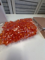 Decorative Acrylic Crystal Gems Colors Ice Rocks orange 2 lbs