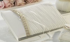 Lillian Rose Wedding Bride 11″ Guest Book – Crushed Taupe GB270I-D DEFECT