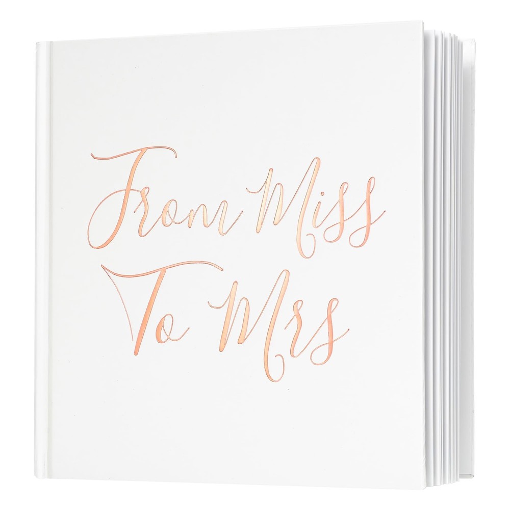 Bridal Shower Guest Book from Miss to Mrs Picture Book Polaroid Blank Pages f…