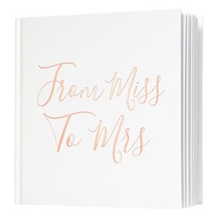 Bridal Shower Guest Book from Miss to Mrs Picture Book Polaroid Blank Pages f…