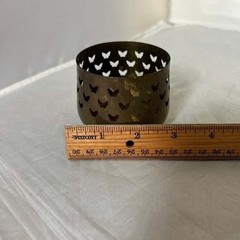Vintage Brass Butterfly Cutout Tealight Votive Candle Holder