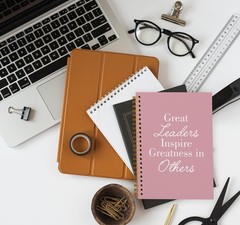 OXW Pink Meeting Notebooks for Work, Leadership Gifts Office Work Notebook Jo…