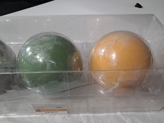 Jo Ann Place & Time Collection NIP Picnic Weather 3 Ceramic Ball Table Decor