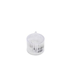 CLEAR 12 Flameless 2″ Battery Operated LED Tealight CANDLES Column Design Party