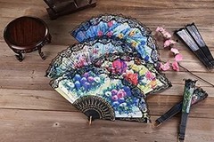 4 Pieces Folding Hand Fans Church Wedding Gift, Party Favors, DIY Decoration …