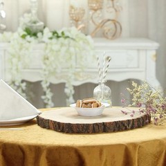 14-18″ Natural Round Poplar Wood Slices Wedding Centerpieces Crafts Decorations