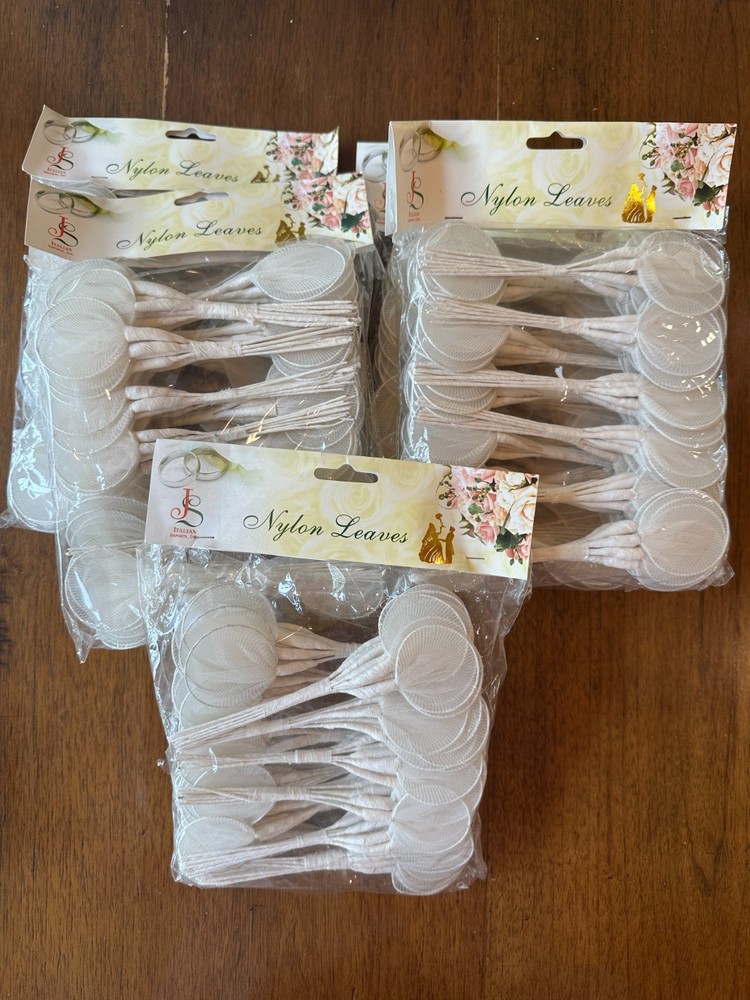 Jordan Almond Holders for wedding favors – ivory color – new