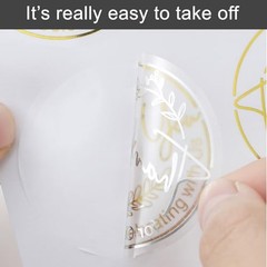 Thank You for Celebrating with Us/Me Gold Foil Seal Sticker, 120Pcs With Us