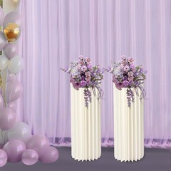 2 Pcs Wedding Centerpieces Cardboard Vases 31.5in Tall Flower Vase for Party