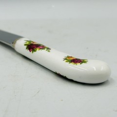Vtg Royal Albert Old Country Roses Cake Knife Made In England Bone China 9.5”