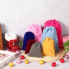 12Pcs Velvet Gift Bags 4″ x 6″ Velvet Drawstring Jewelry Pouches Burgundy