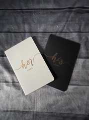 Personalized Wedding Vow Books His & Hers, Wedding Accessories & Gifts