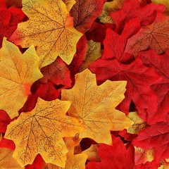 ATFL Fall Leaves,1100 Pcs Autumn Leaves Odorless, Artificial Maple Blades Dec…