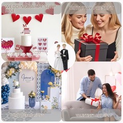 4.5 Inch Romantic Wedding Party Cake Topper Ornament Bride and Groom Figurine