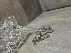 150 PCS + Fake Ice Acrylic Diamonds Vase Fillers for Wedding Decor 17 Carats A50