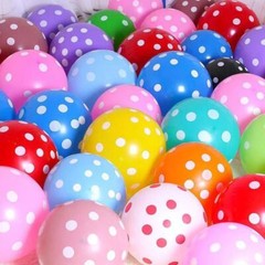 10 Balloons Polka Dots Spots Birthday Baby Shower Party decoration Balloons UK