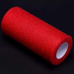 Glitter Tulle Roll Sparkling Tulle Ribbon Fabric Spool for Wedding Decoration Gi